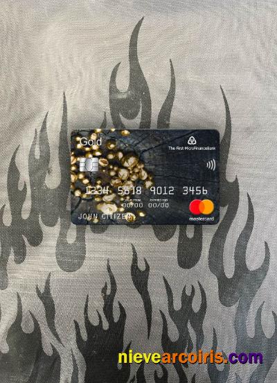 Tajikistan The First MicroFinance (FMFB) bank mastercard gold photolook